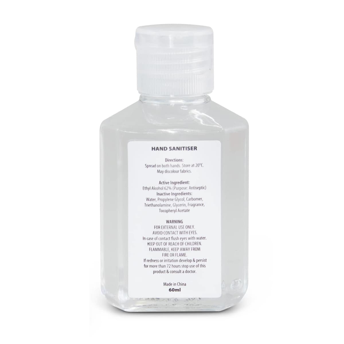 Hand Sanitiser Gel 60ml
