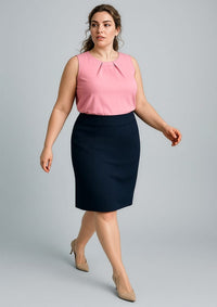 Womens Cool Stretch Relaxed Fit Lined Skirt