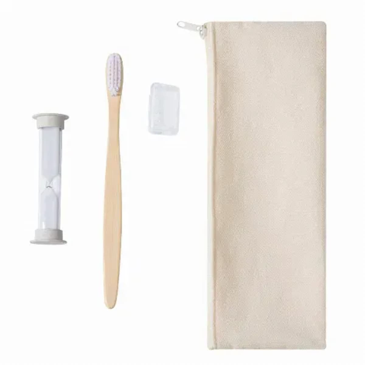 Tooth Brush & Sand timer set - Lowchen