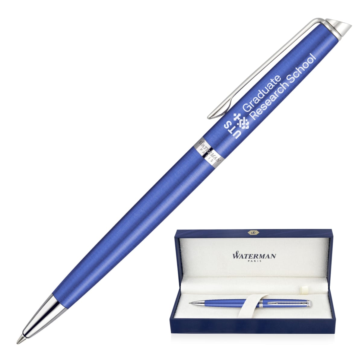 Metal Pen Ballpoint Waterman Hemisphere - Bright Blue CT