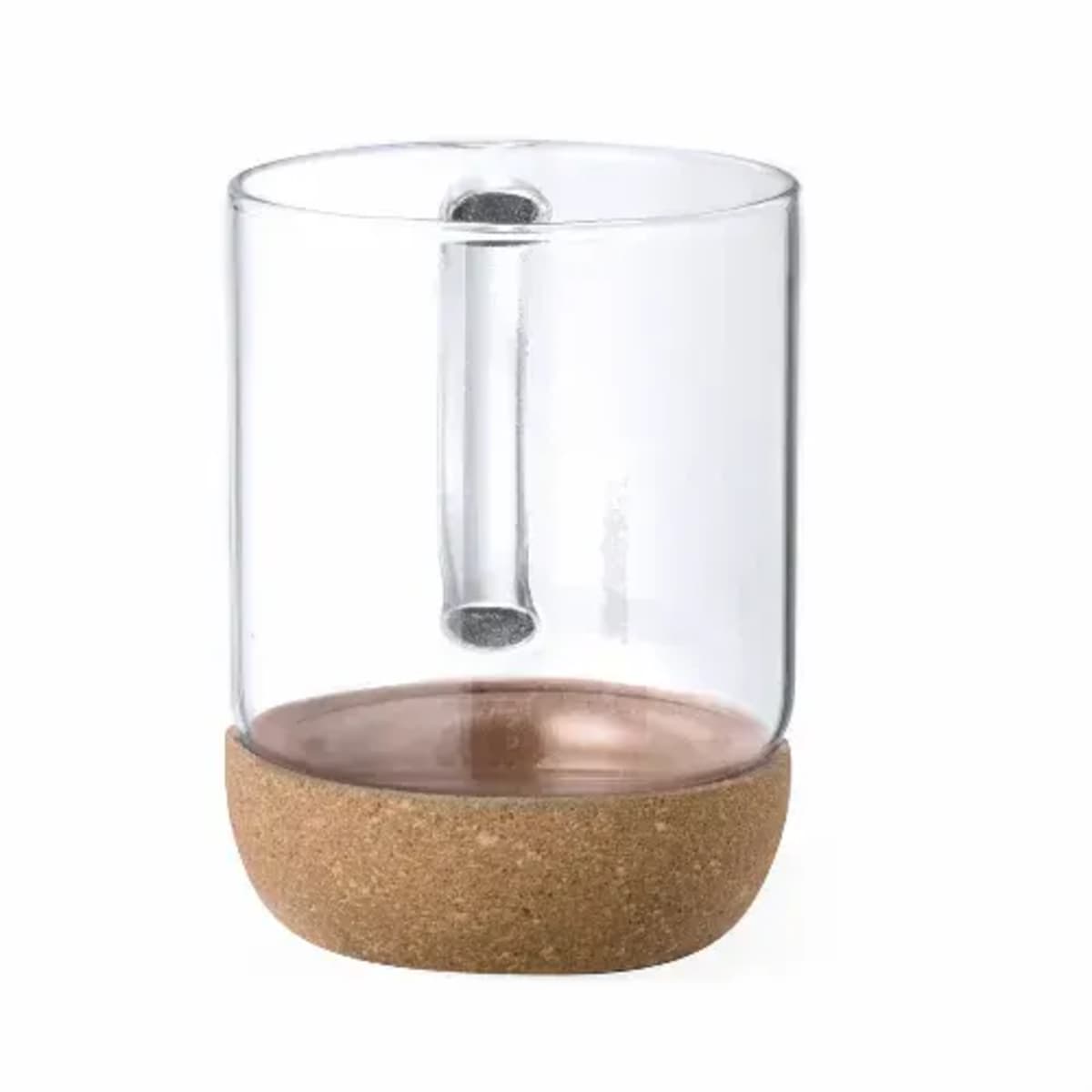 Glass mug with cork baseSaryne