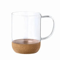Glass mug with cork baseSaryne