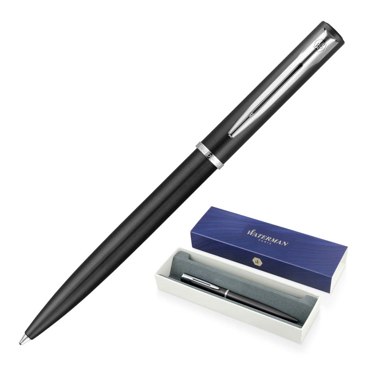 Metal Pen Ballpoint Waterman Allure - Black CT