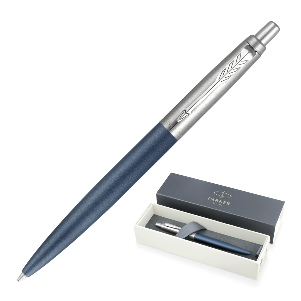 Metal Pen Ballpoint Parker Jotter XL - Matte Blue CT