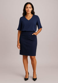Womens Siena Bandless Pencil Skirt