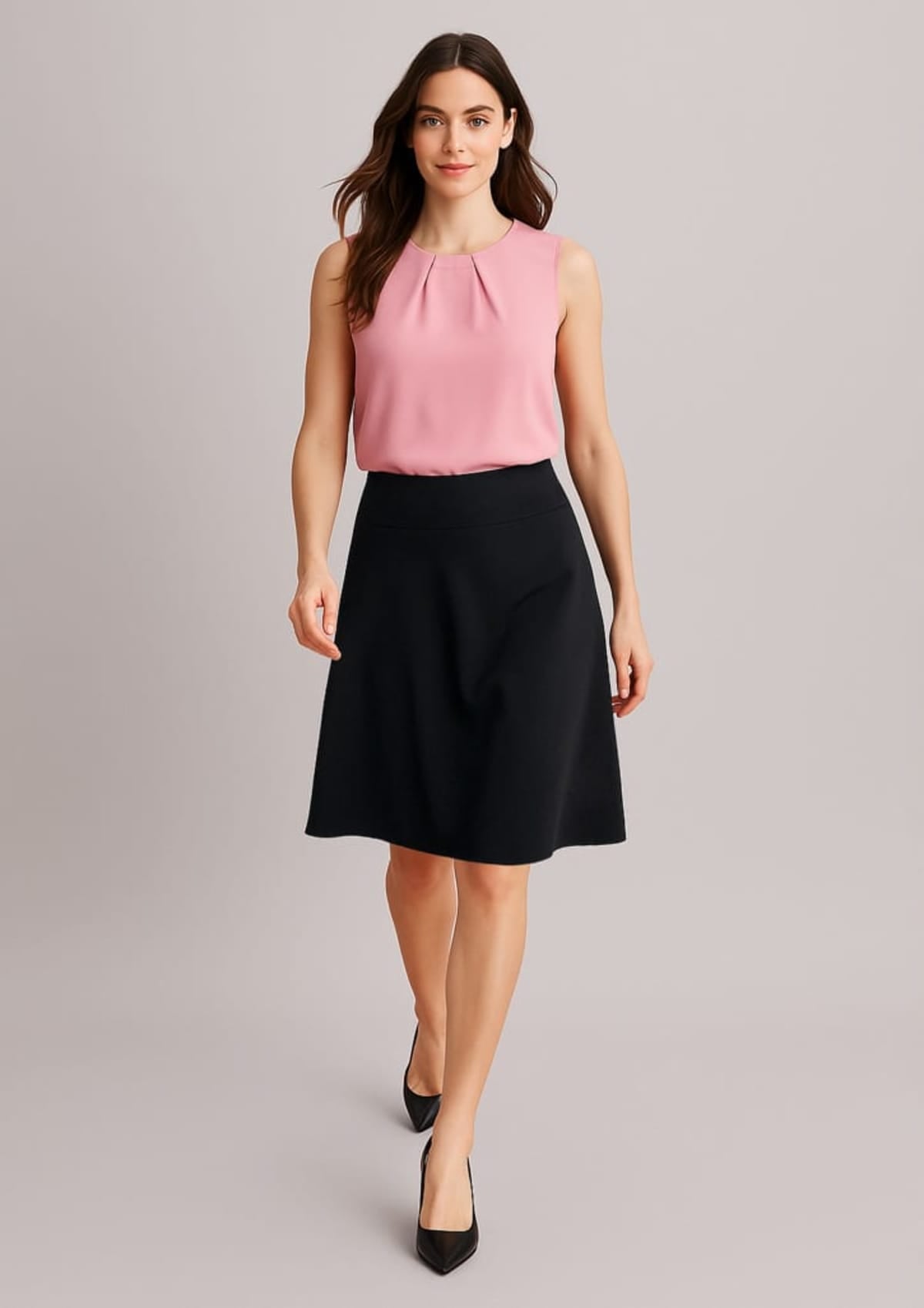 Womens Siena Bandless Flared Skirt