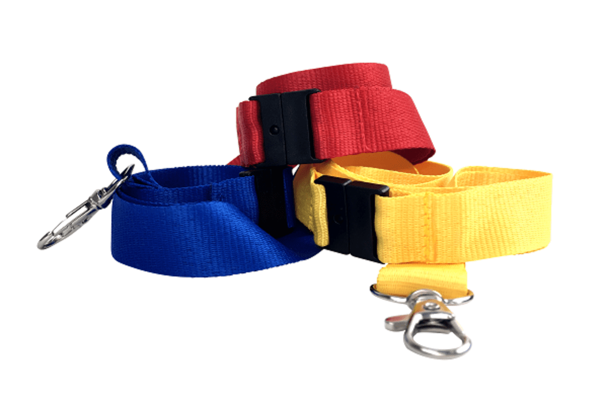 Gemini 20mm Plain Lanyard with Dog Clip/Carabiner with Breakaway