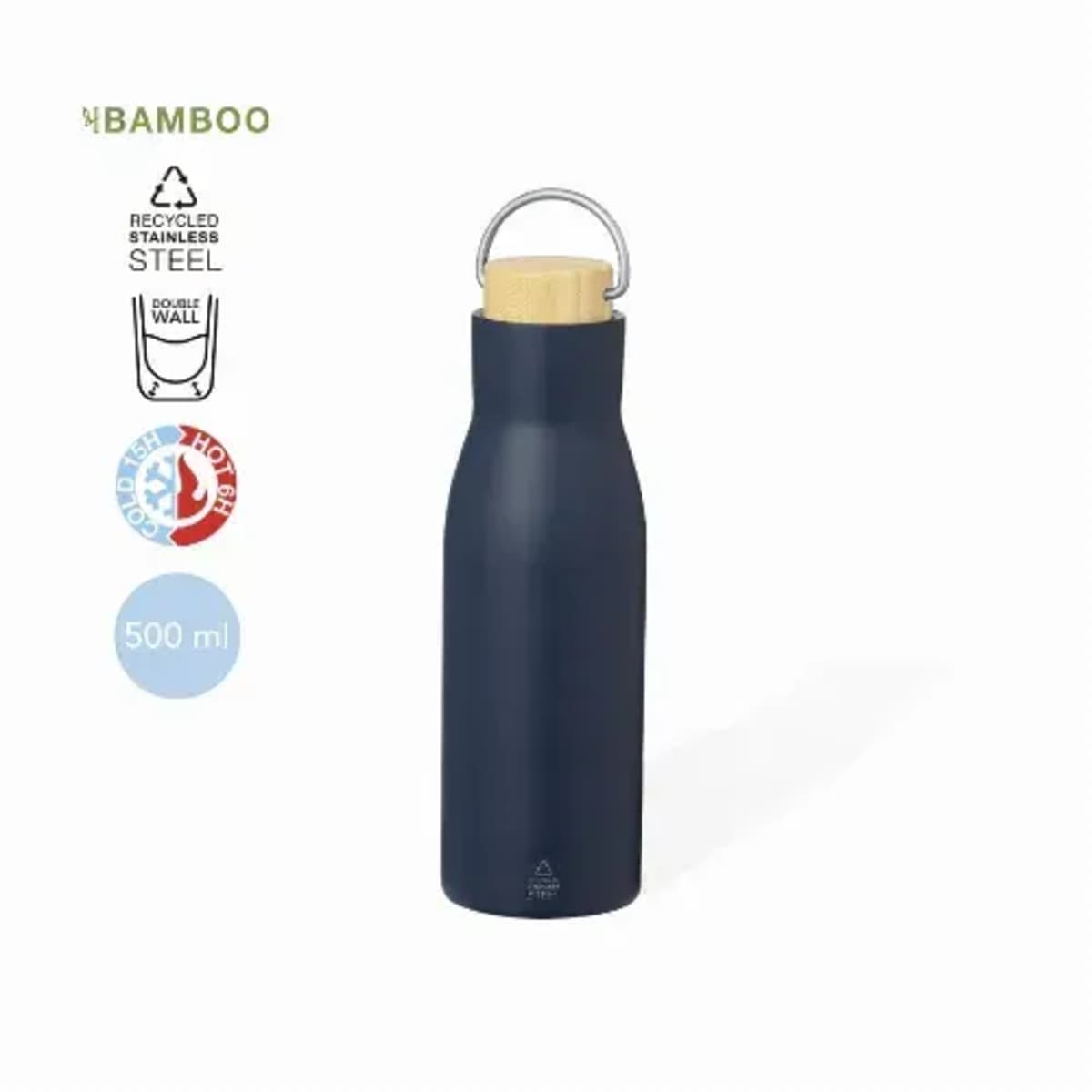Insulated Bottle in Recycled Stainless steel - Prismix