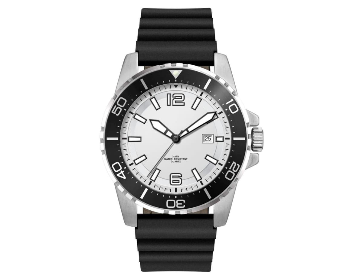 Sports Watch, Leather or Silicone Strap