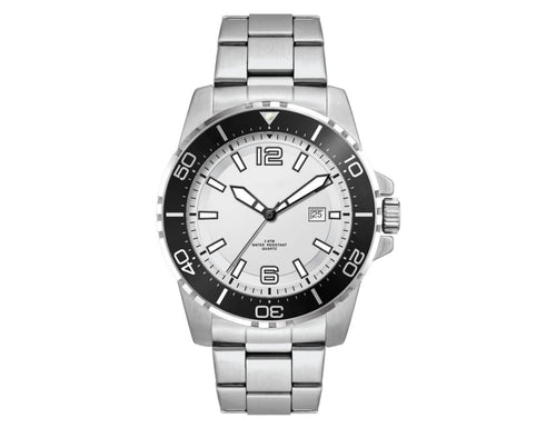 Sports Watch, Stainless Steel Strap