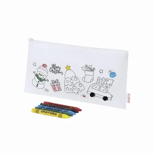 Pencil case in Christmas design (RPET) Flemenk