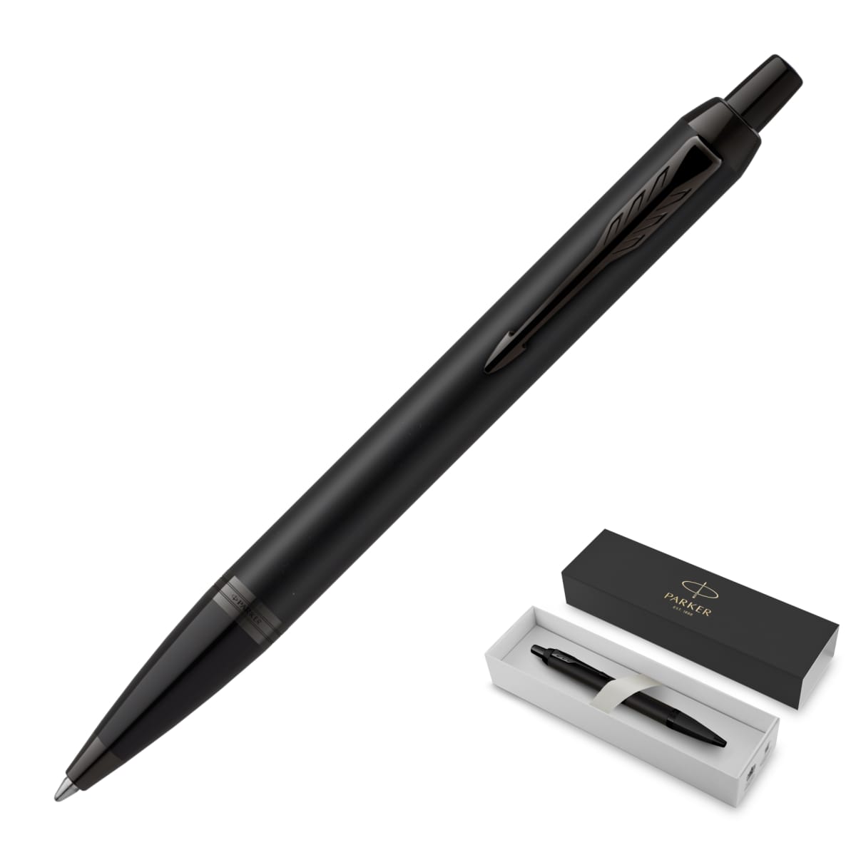 Metal Pen Ballpoint Parker IM - Achromatic Matte Black BT