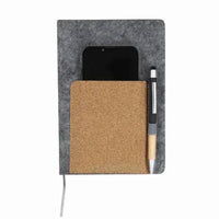 Notebook in RPET felt | Cork - Wilko