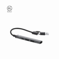 USB Hub in Recycled Aluminium - Konery