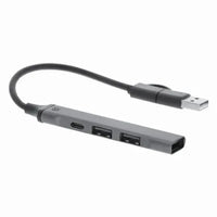 USB Hub in Recycled Aluminium - Konery