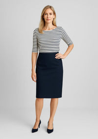 Womens Comfort Wool Stretch Relaxed Fit Lined Skirt