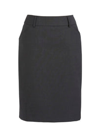 Womens Comfort Wool Stretch Multi-Pleat Skirt