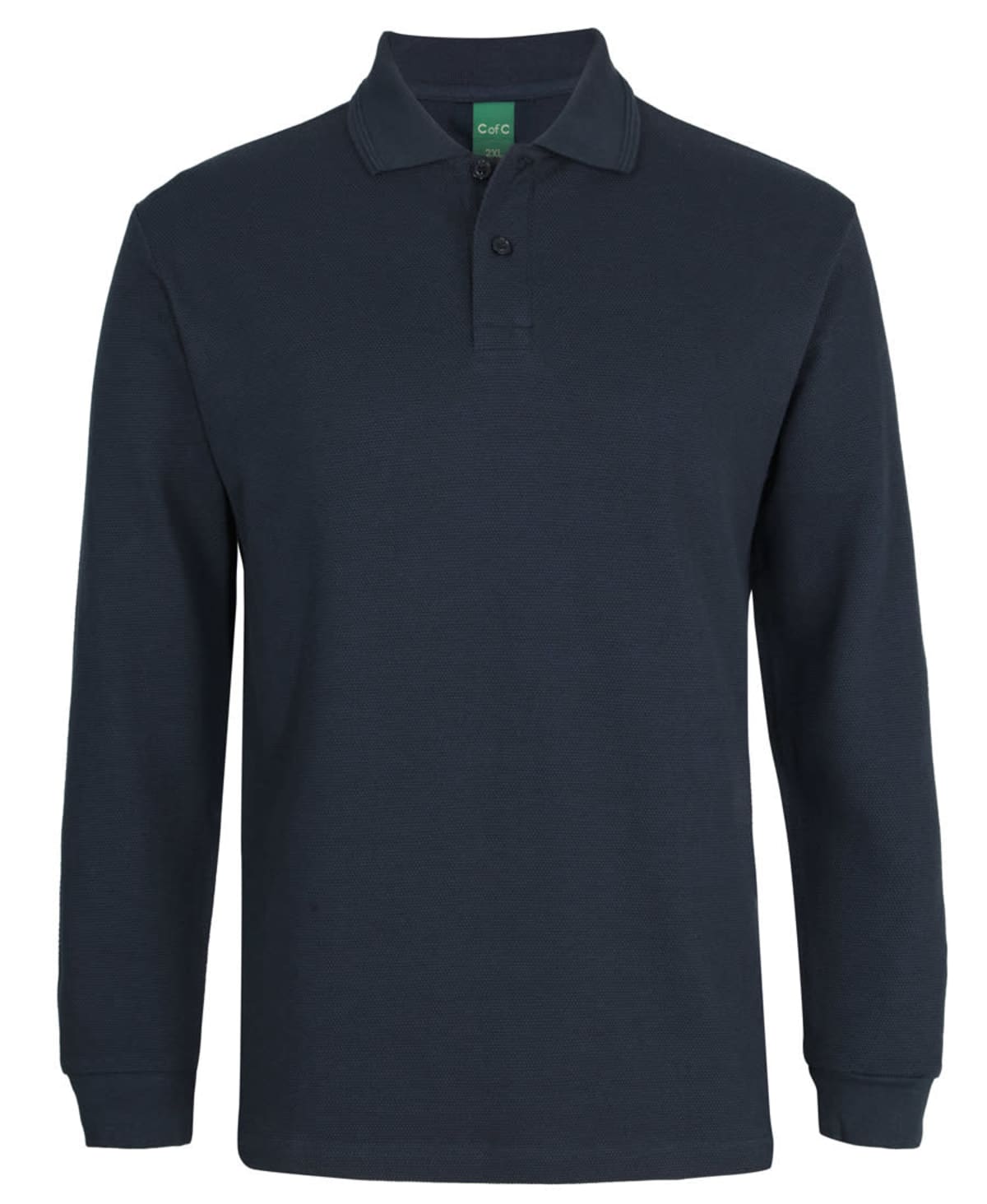 C of C L/S 320 G Popcorn Cotton Polo