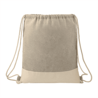 Split Recycled Cotton Drawstring Bag