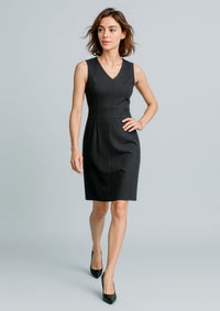 Womens Cool Stretch Sleeveless V-Neck Dress