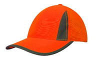 Luminescent Safety Cap with Reflective Inserts and Trim