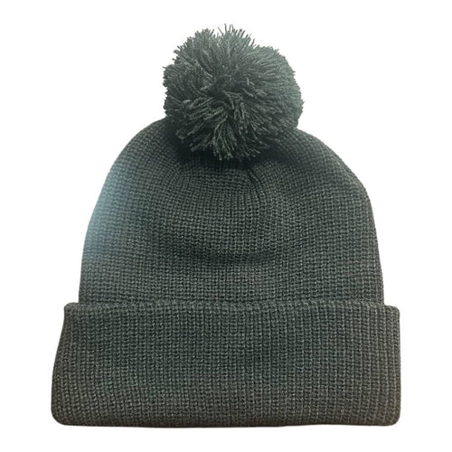 6 SEAM KNITTED BEANIE W/- POM POM