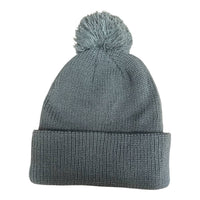 6 SEAM KNITTED BEANIE W/- POM POM