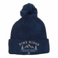 6 SEAM KNITTED BEANIE W/- POM POM