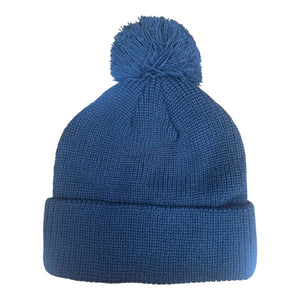 6 SEAM KNITTED BEANIE W/- POM POM