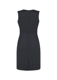 Womens Comfort Wool Stretch Sleeveless V-Neck Dress