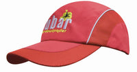 Spring Woven Fabric Cap with Mesh to Side Panels and Peak