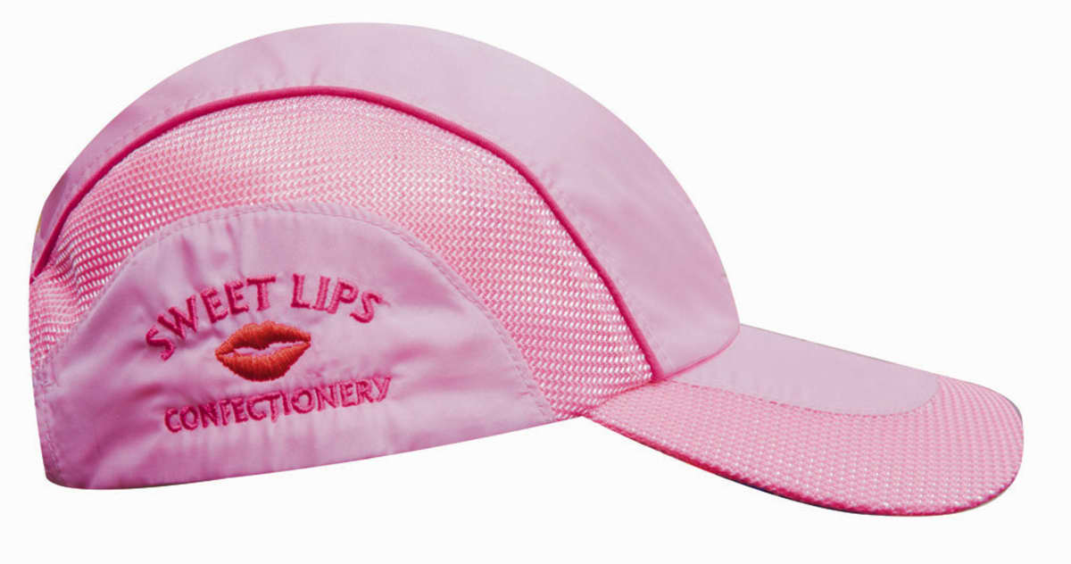 Spring Woven Fabric Cap with Mesh to Side Panels and Peak