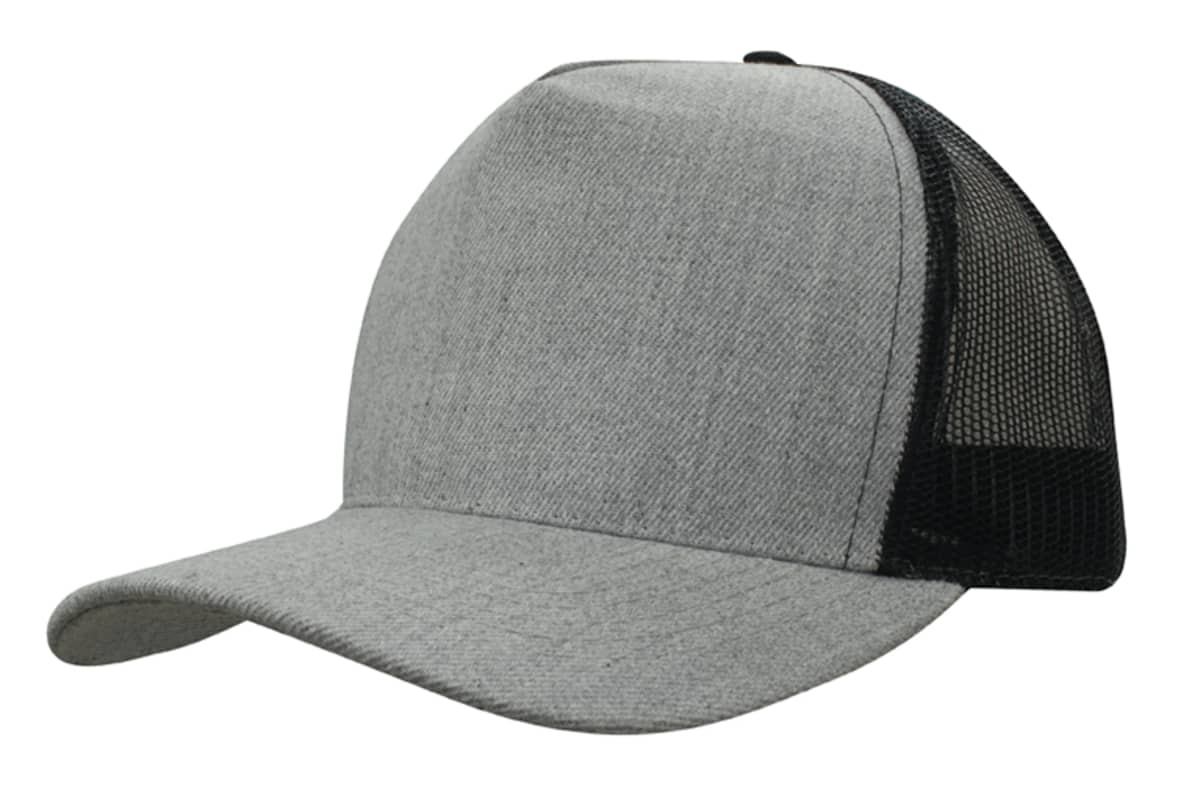 Grey Marle American Twill with Mesh Back