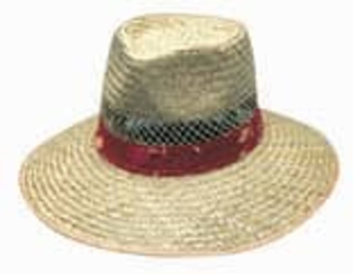 Natural Straw with Green Under – S-M-L-XL