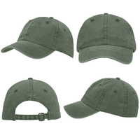 Enzyme Washed Pigment Dyed Cotton Twill Cap