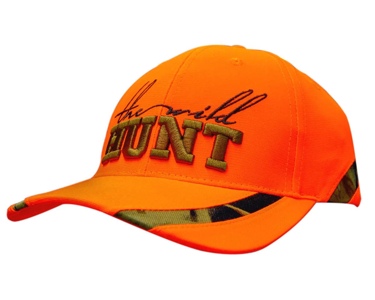 Luminescent Safety Cap with Leaf Print Camo Inserts