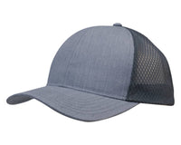Light Brushed Poly Cotton Marle with honeycomb mesh