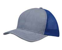 Light Brushed Poly Cotton Marle with honeycomb mesh