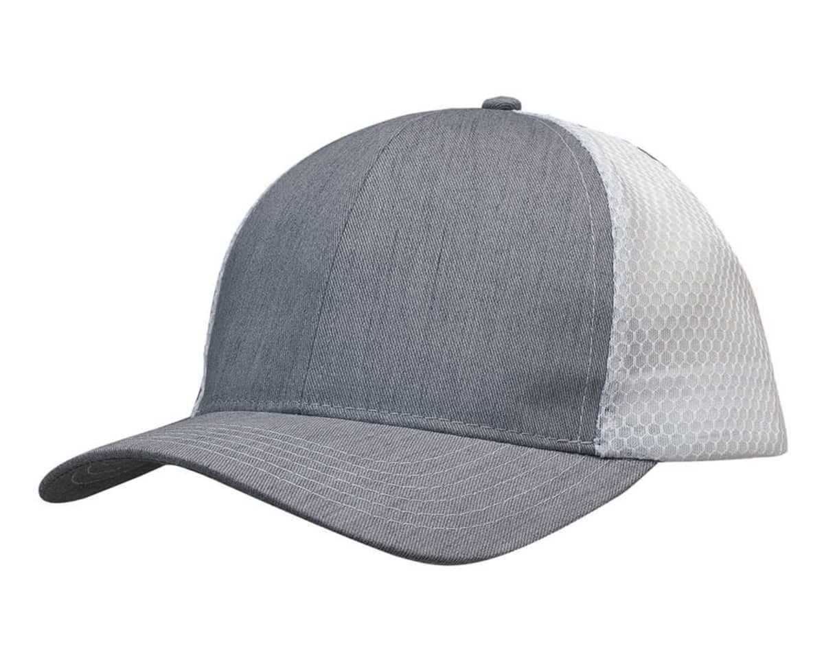 Light Brushed Poly Cotton Marle with honeycomb mesh
