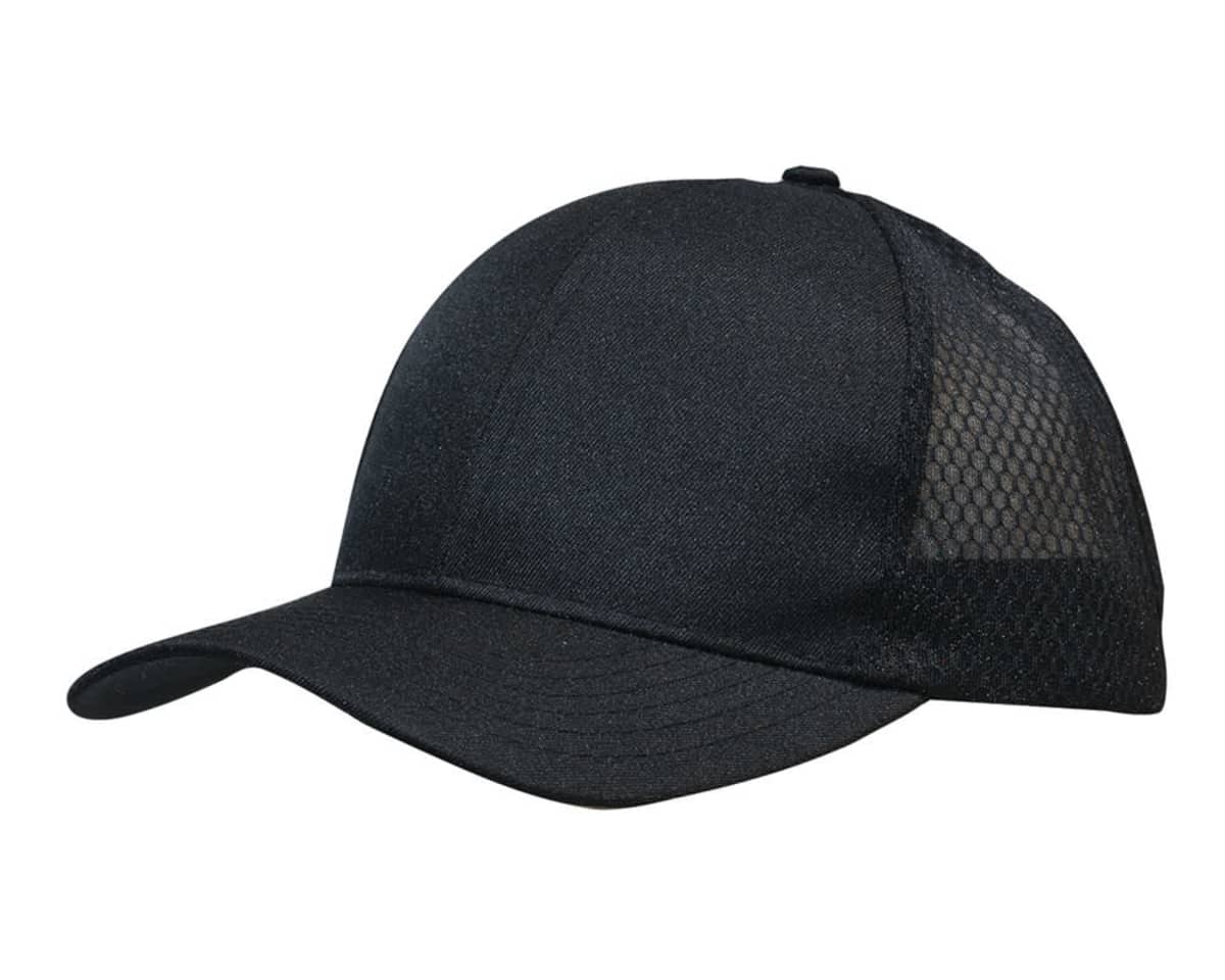 Breathable poly twill with honeycomb mesh