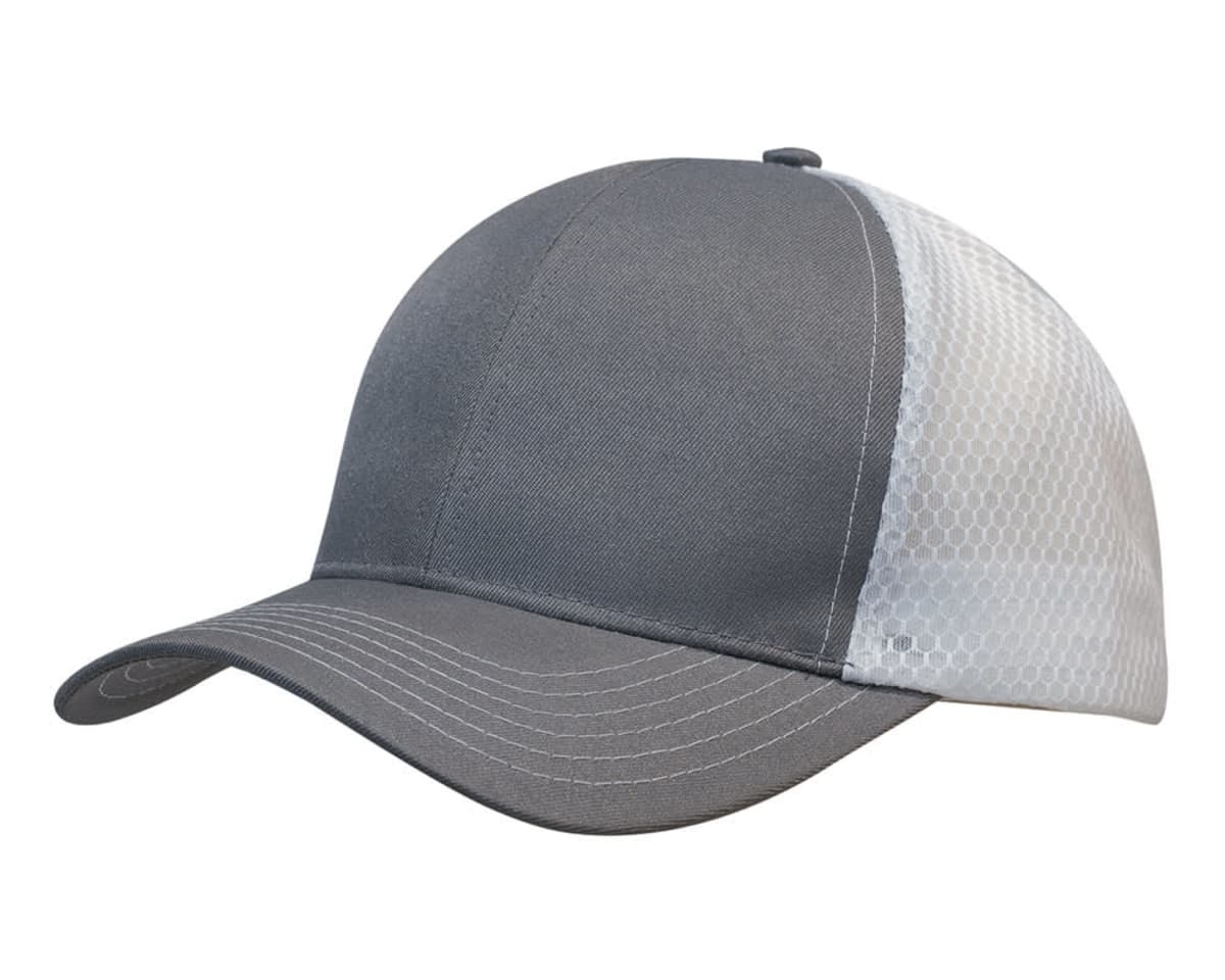 Breathable poly twill with honeycomb mesh