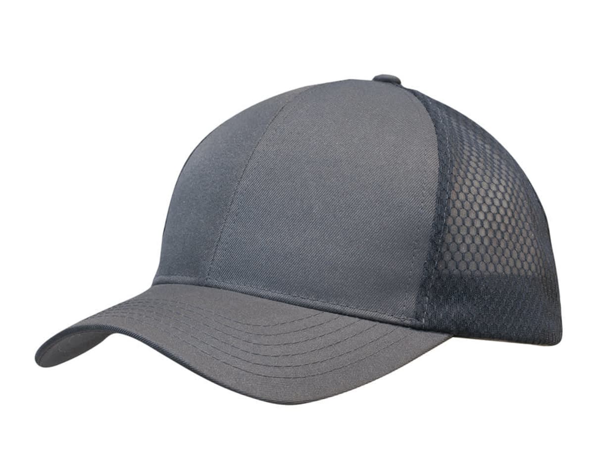 Breathable poly twill with honeycomb mesh