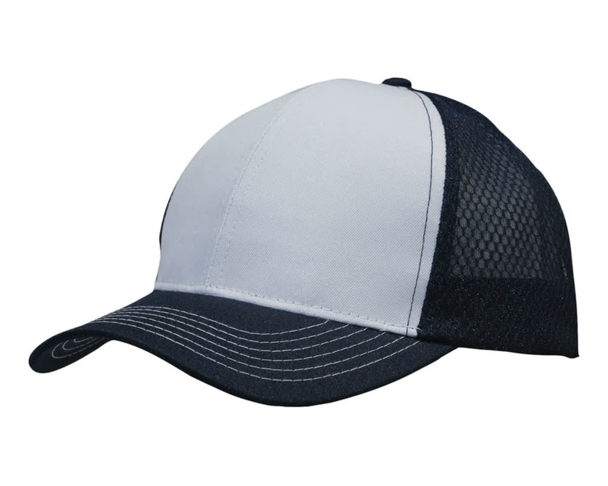 Breathable poly twill with honeycomb mesh