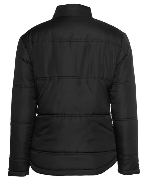 JB's Ladies Adv Puffer Jacket Black/Grey