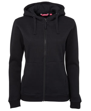 JB's Ladies Full Zip Fleecy Hoodie Black