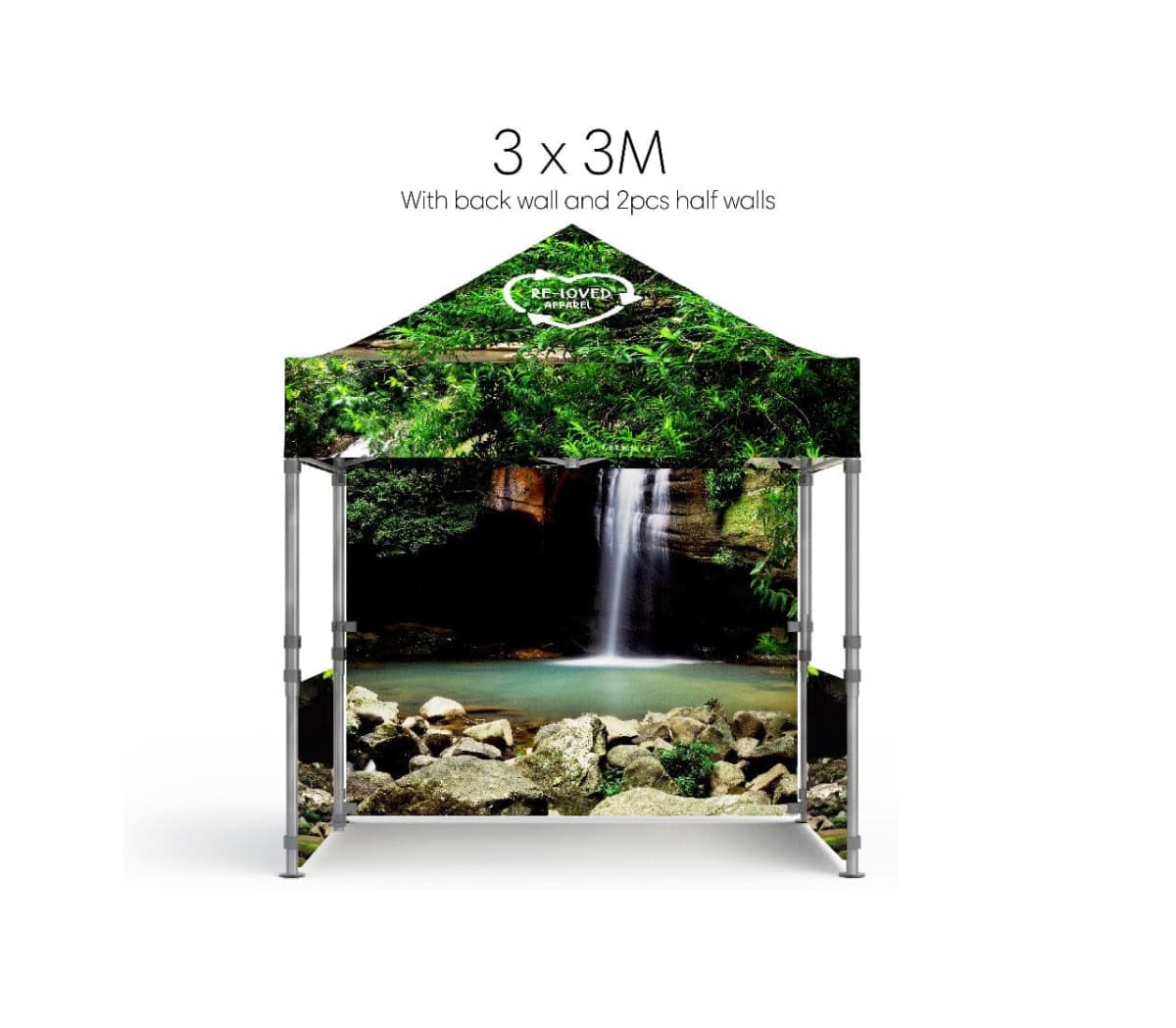 Sustainable rPET Pop-up Tent (3M x 3M)
