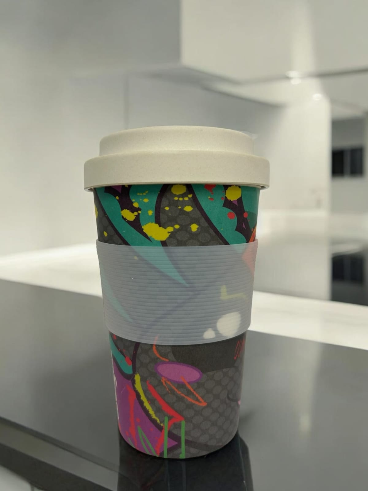 400ml Bamboo Coffee Cups (Hard Lid)