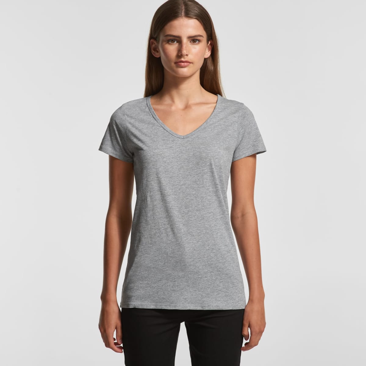 Wo's Bevel V Neck Tee