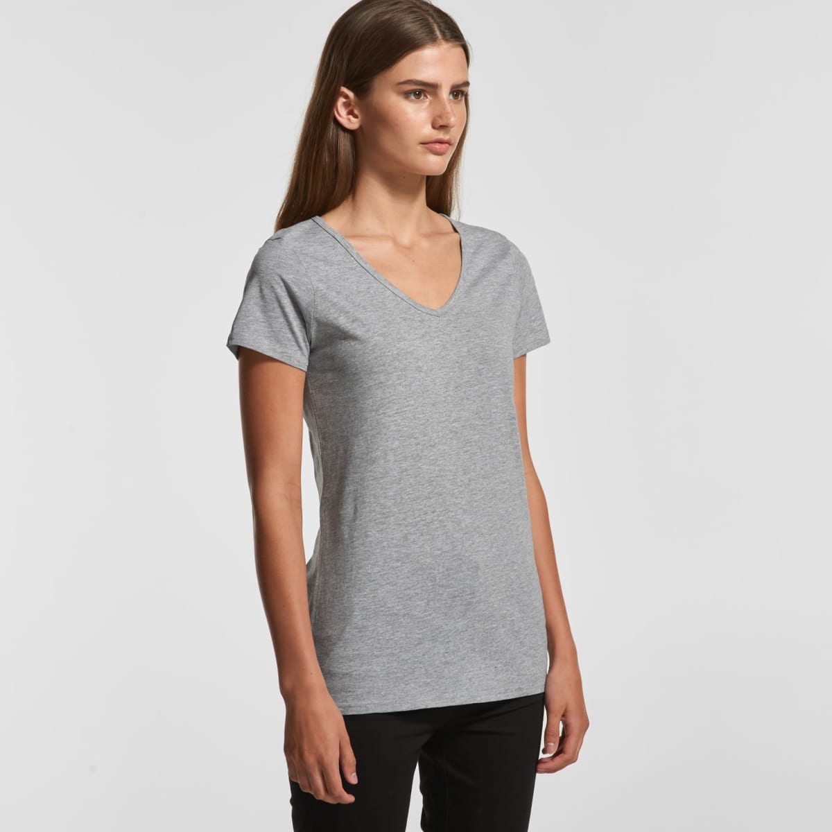 Wo's Bevel V Neck Tee