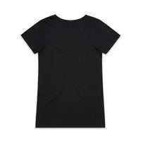 Wo's Bevel V Neck Tee